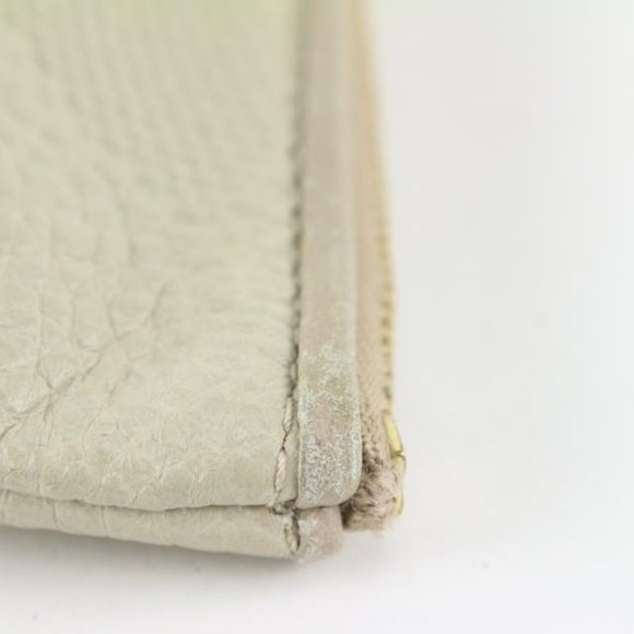 Burberry Ivory Check Embossed Toiletry Cosmetic Pouch 1220b46 - Picture 11 of 12